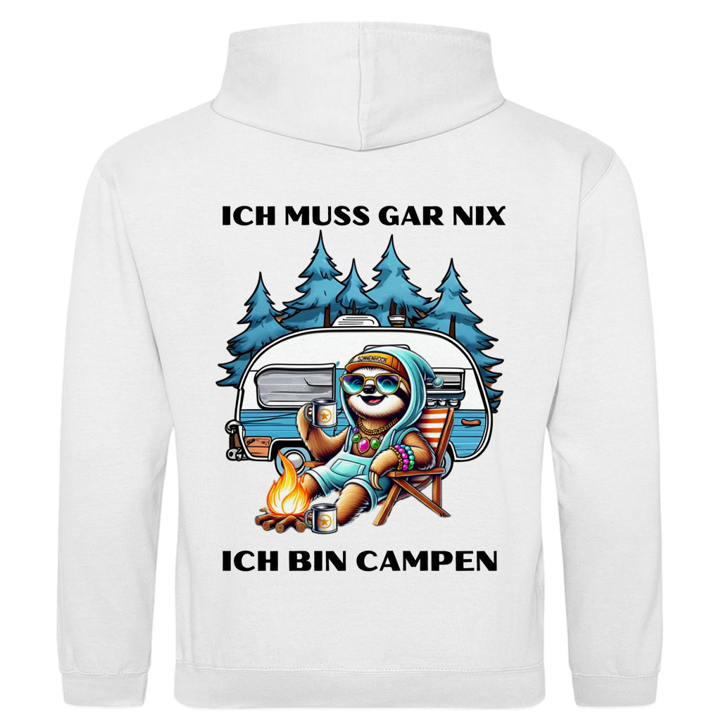 Ich muss gar nichts Faultiermädchen - Rückendruck ||  Premium Hoodie unisex
