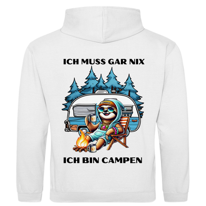 Ich muss gar nichts Faultiermädchen - Rückendruck ||  Premium Hoodie unisex