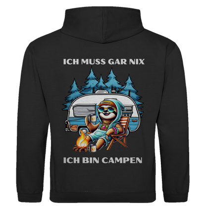 Ich muss gar nichts Faultiermädchen - Rückendruck ||  Premium Hoodie unisex