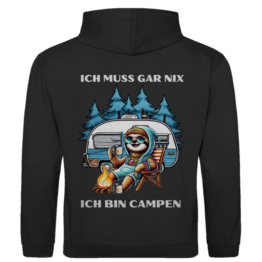 Ich muss gar nichts Faultiermädchen - Rückendruck ||  Premium Hoodie unisex