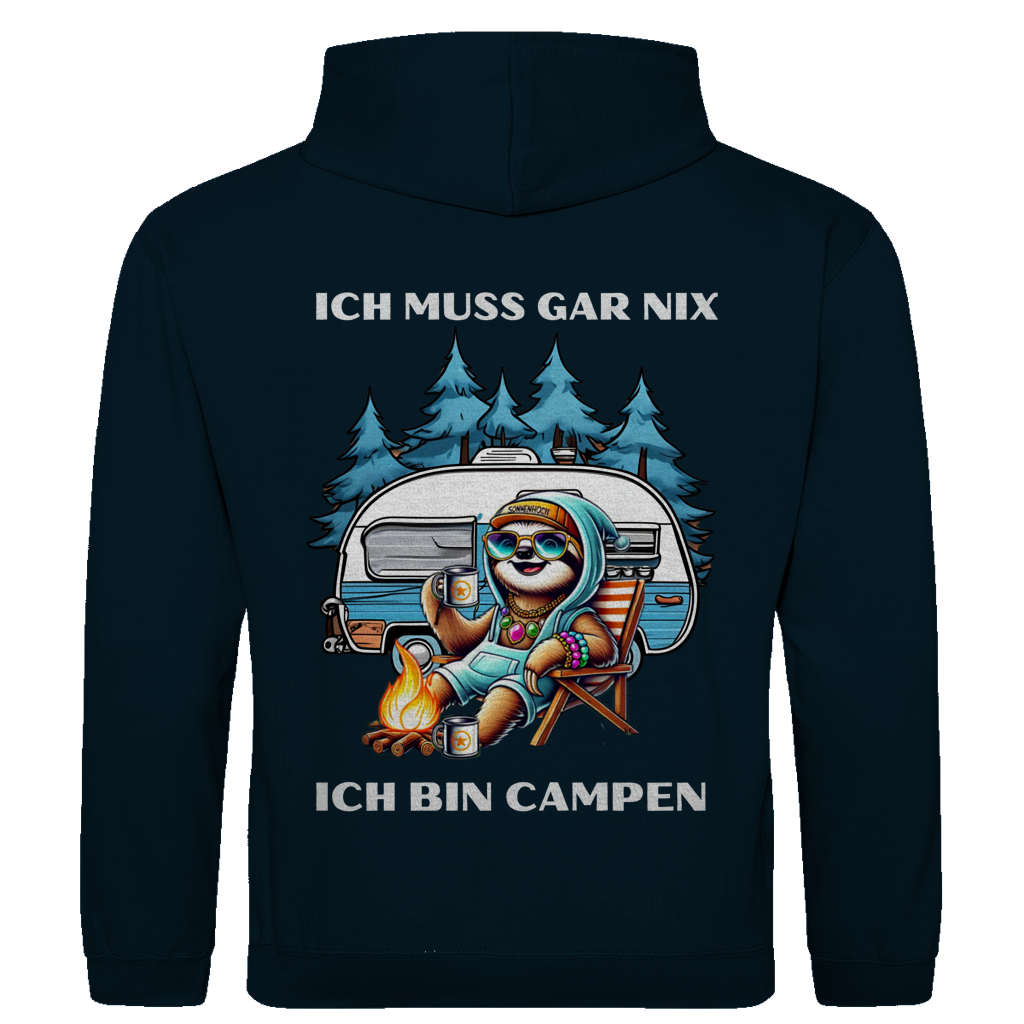 Ich muss gar nichts Faultiermädchen - Rückendruck ||  Premium Hoodie unisex