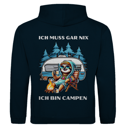 Ich muss gar nichts Faultiermädchen - Rückendruck ||  Premium Hoodie unisex