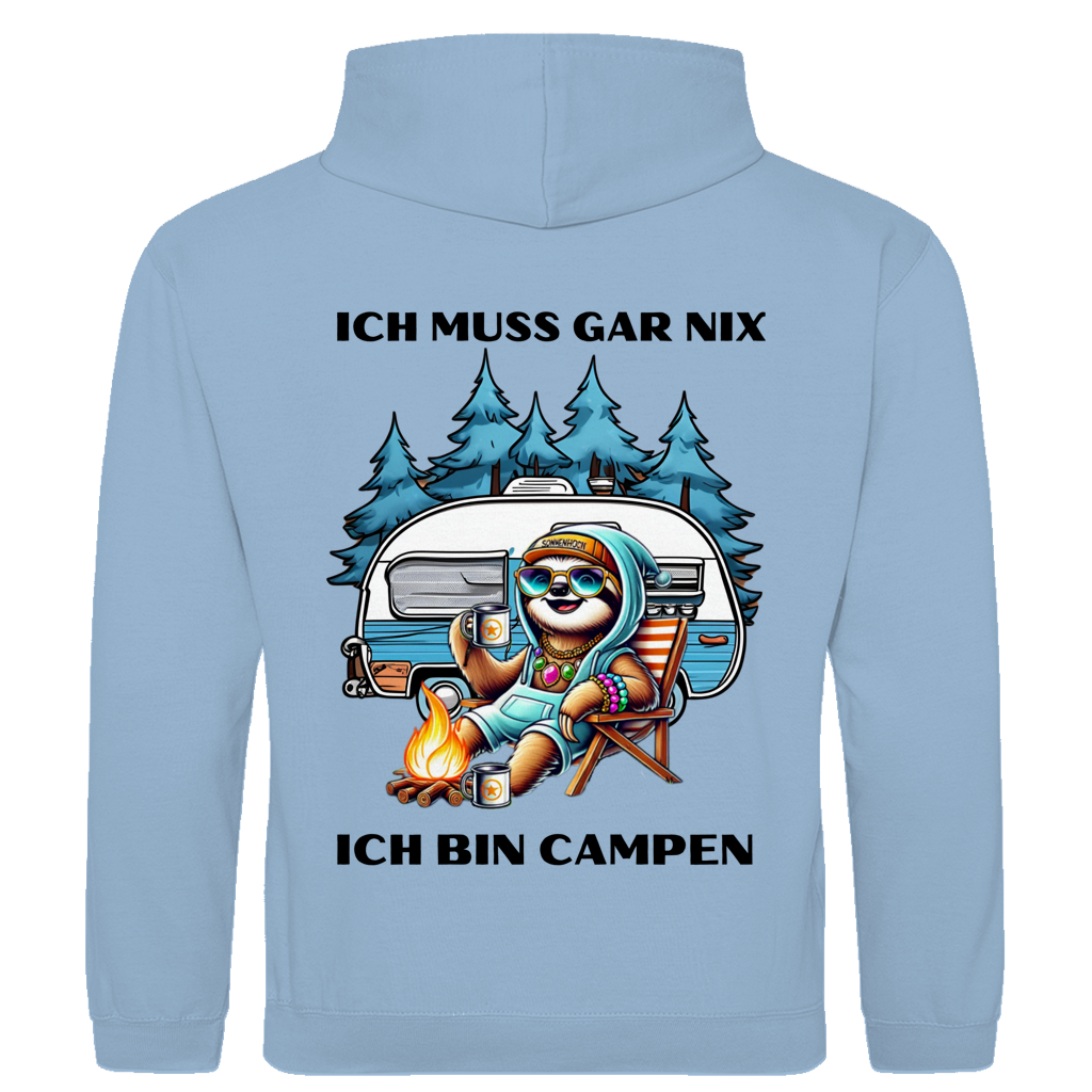 Ich muss gar nichts Faultiermädchen - Rückendruck ||  Premium Hoodie unisex