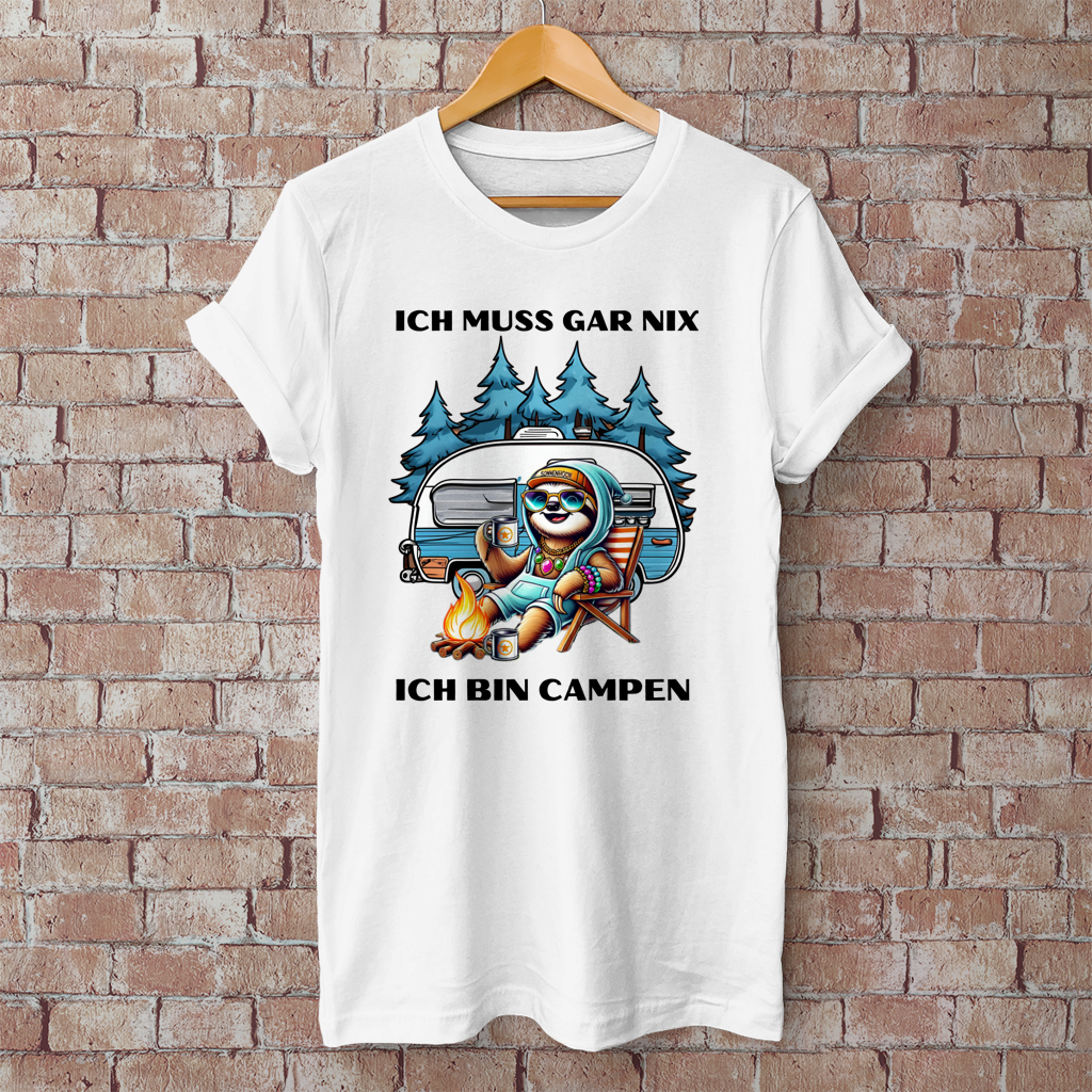Ich muss gar nichts Faultiermädchen || Premium Shirt unisex