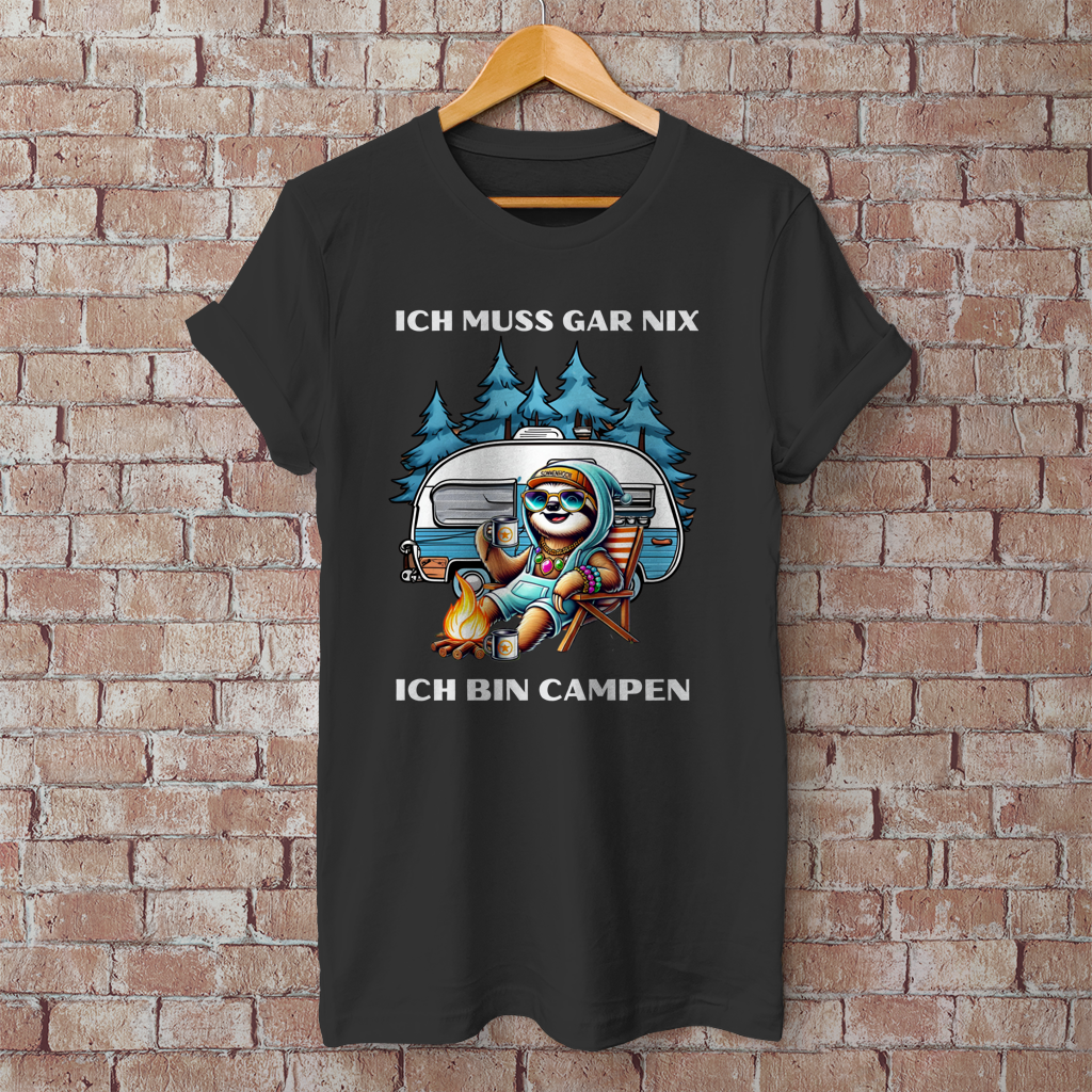 Ich muss gar nichts Faultiermädchen || Premium Shirt unisex