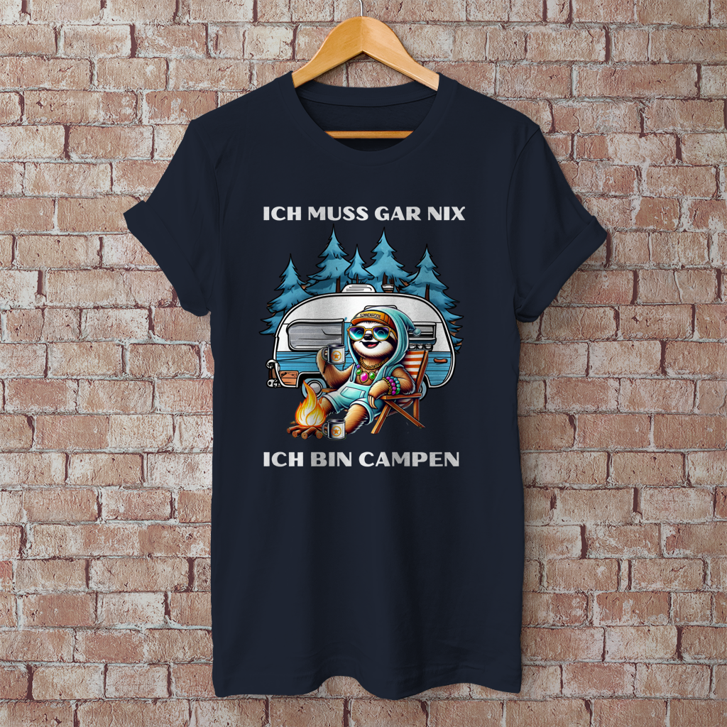 Ich muss gar nichts Faultiermädchen || Premium Shirt unisex