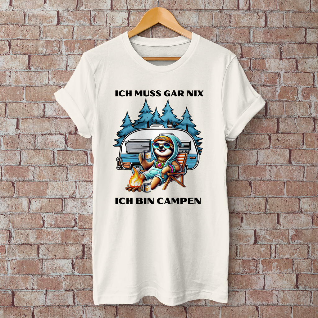 Ich muss gar nichts Faultiermädchen || Premium Shirt unisex
