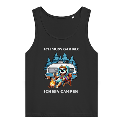 Damen Premium Organic Tank Top Ich muss gar nichts Faultiermädchen