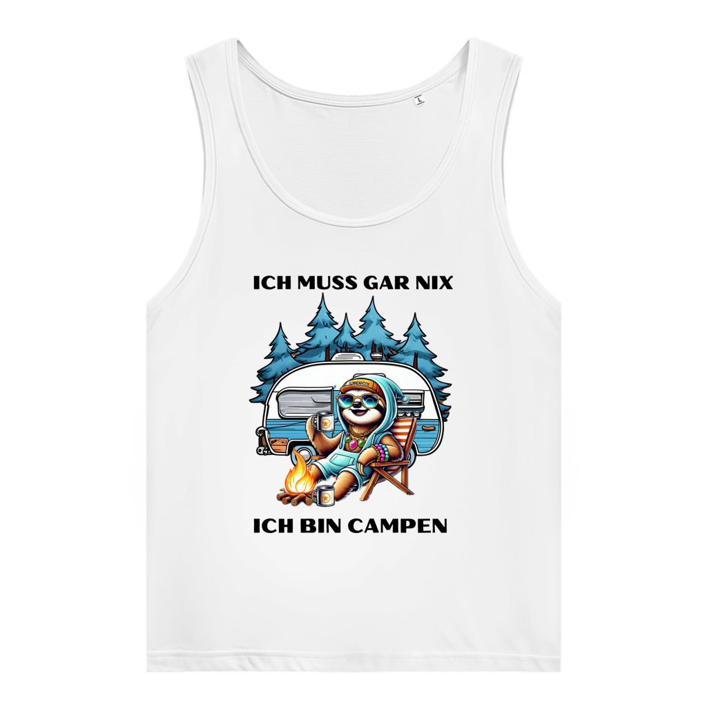 Damen Premium Organic Tank Top Ich muss gar nichts Faultiermädchen