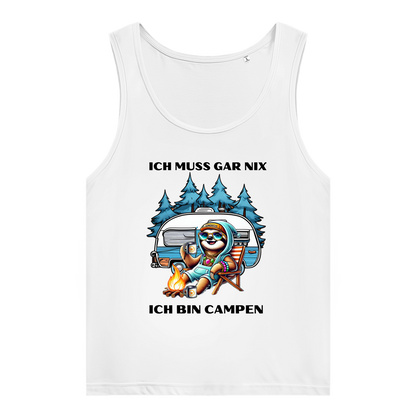 Damen Premium Organic Tank Top Ich muss gar nichts Faultiermädchen