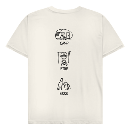 Camp Fire Beer - Rückendruck || Premium T- Shirt unisex