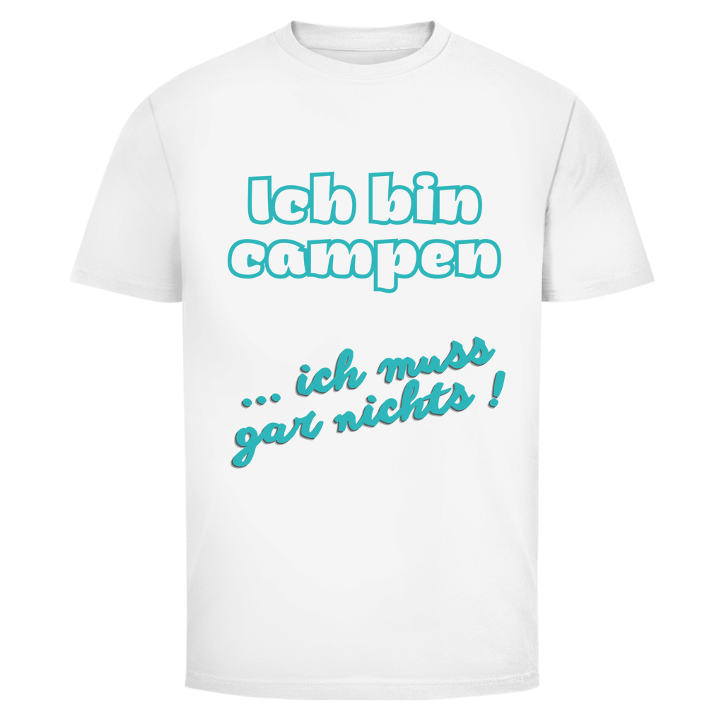 Ich bin campen || Premium T- Shirt unisex