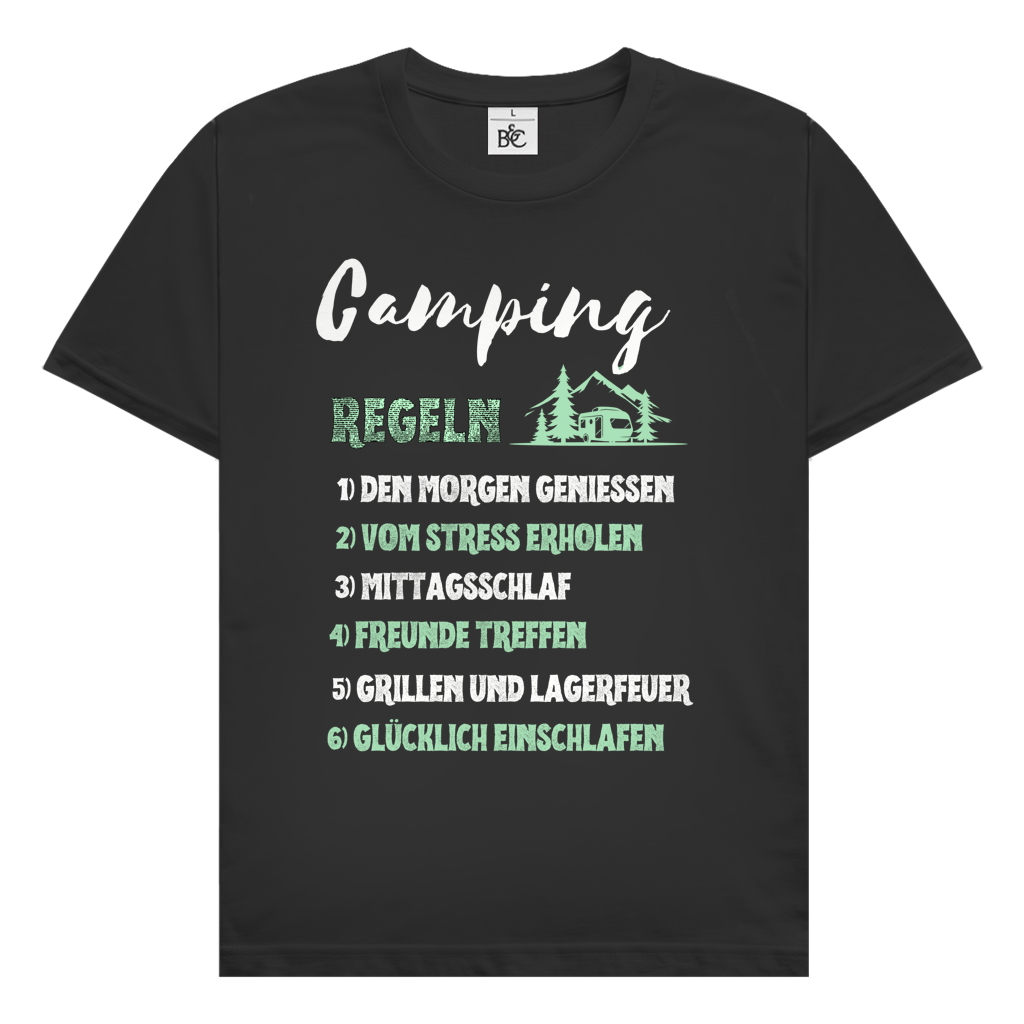Campingregeln - || Premium Shirt unisex