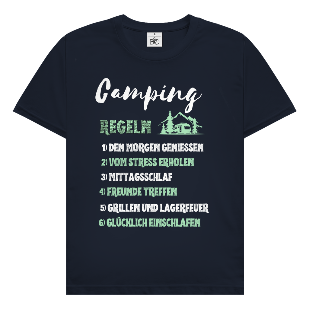 Campingregeln - || Premium Shirt unisex