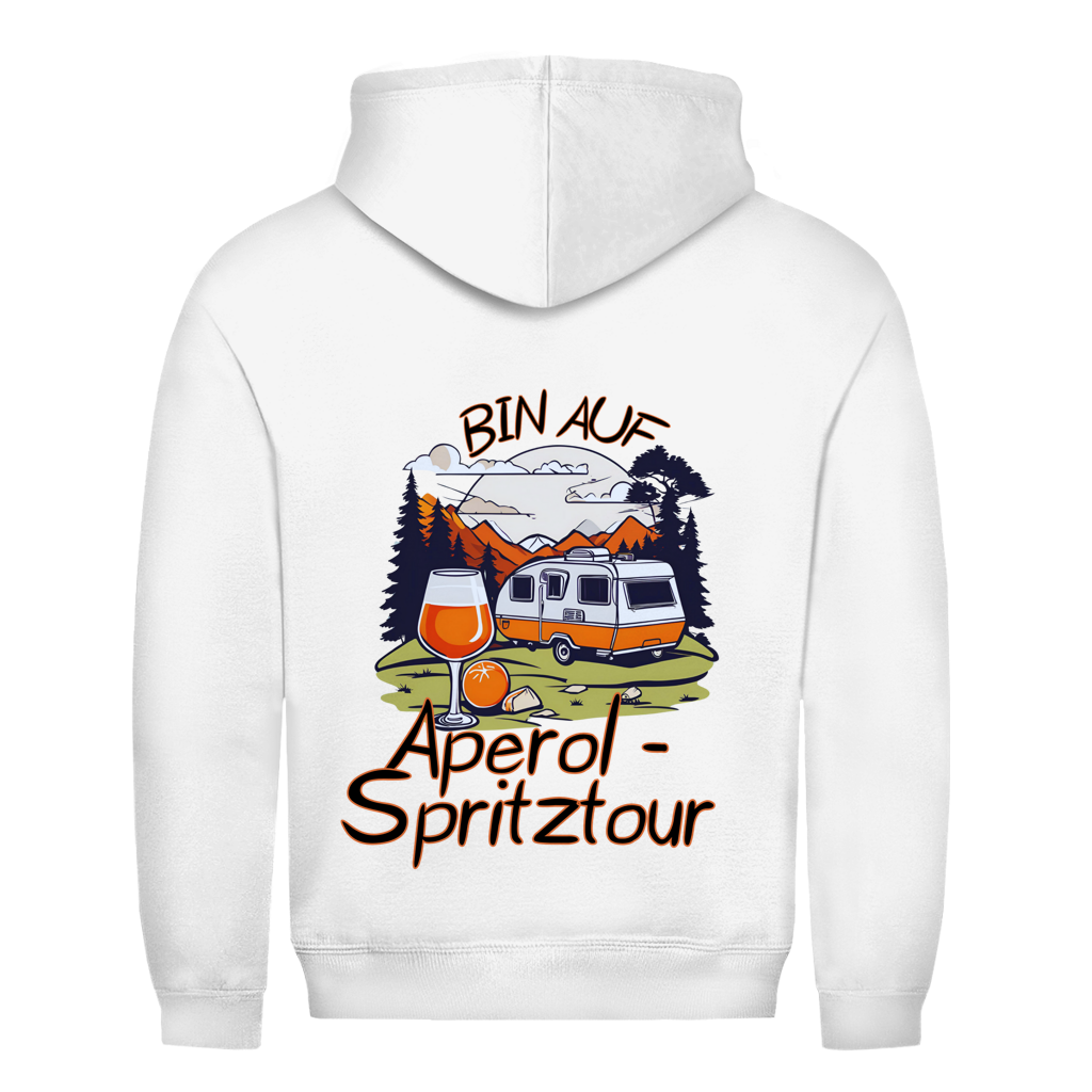 Bin auf Aperol Spritztour - Rückendruck || Premium Hoodie unisex