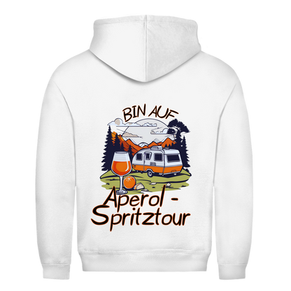 Bin auf Aperol Spritztour - Rückendruck || Premium Hoodie unisex