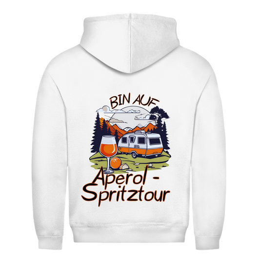 Bin auf Aperol Spritztour - Rückendruck || Premium Hoodie unisex
