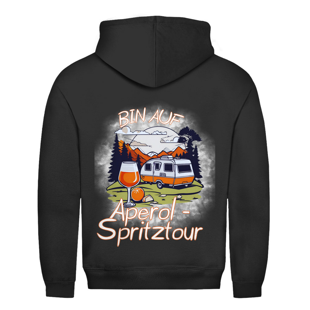 Bin auf Aperol Spritztour - Rückendruck || Premium Hoodie unisex
