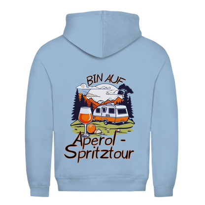 Bin auf Aperol Spritztour - Rückendruck || Premium Hoodie unisex