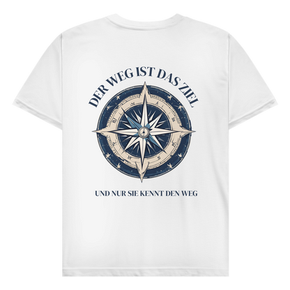 Nur sie kenn den Weg - Rückendruck || Premium Shirt unisex