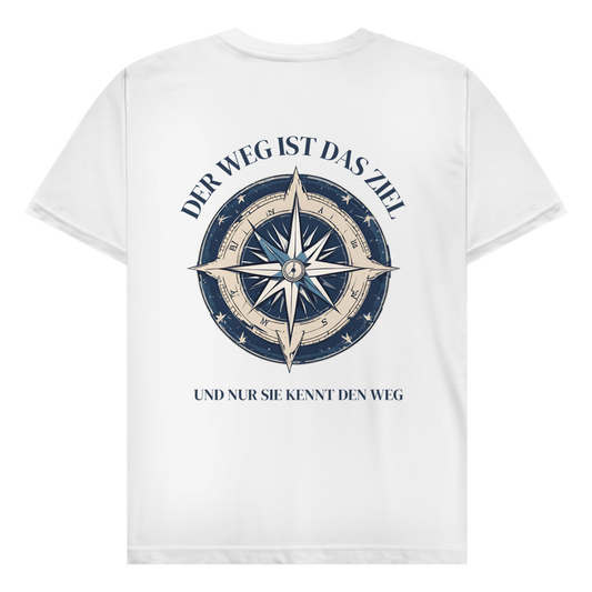 Nur sie kenn den Weg - Rückendruck || Premium Shirt unisex