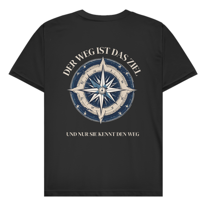 Nur sie kenn den Weg - Rückendruck || Premium Shirt unisex