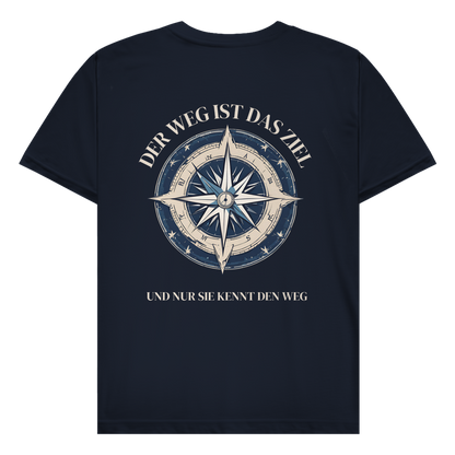 Nur sie kenn den Weg - Rückendruck || Premium Shirt unisex