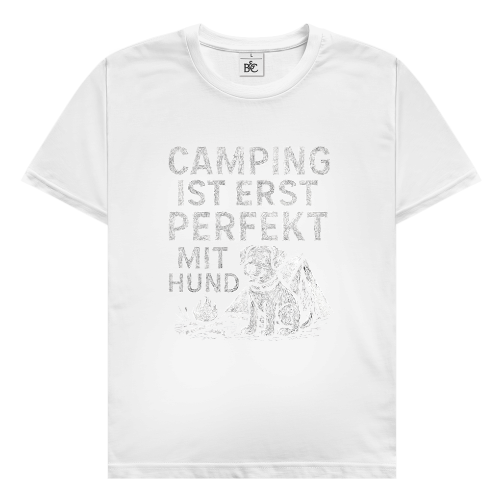 Camping ist erst perfekt mit Hund || Premium Shirt unisex