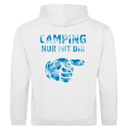 Nur mit dir camouflage blau rechts || Premium Hoodie unisex