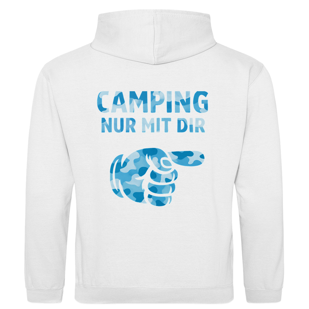 Nur mit dir camouflage blau rechts || Premium Hoodie unisex