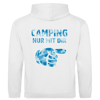 Nur mit dir camouflage blau rechts || Premium Hoodie unisex