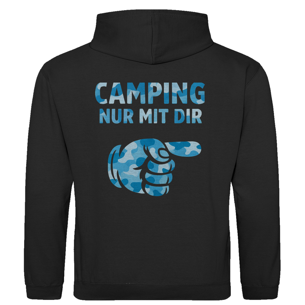 Nur mit dir camouflage blau rechts || Premium Hoodie unisex