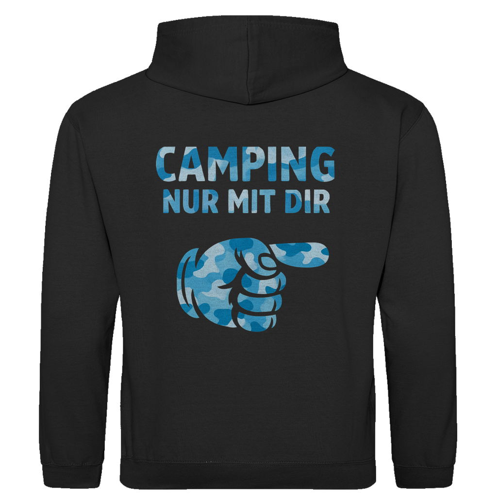 Nur mit dir camouflage blau rechts || Premium Hoodie unisex