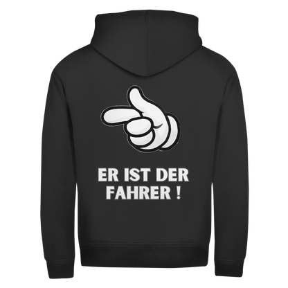 Er ist der Fahrer || Zipper Hoodie unisex