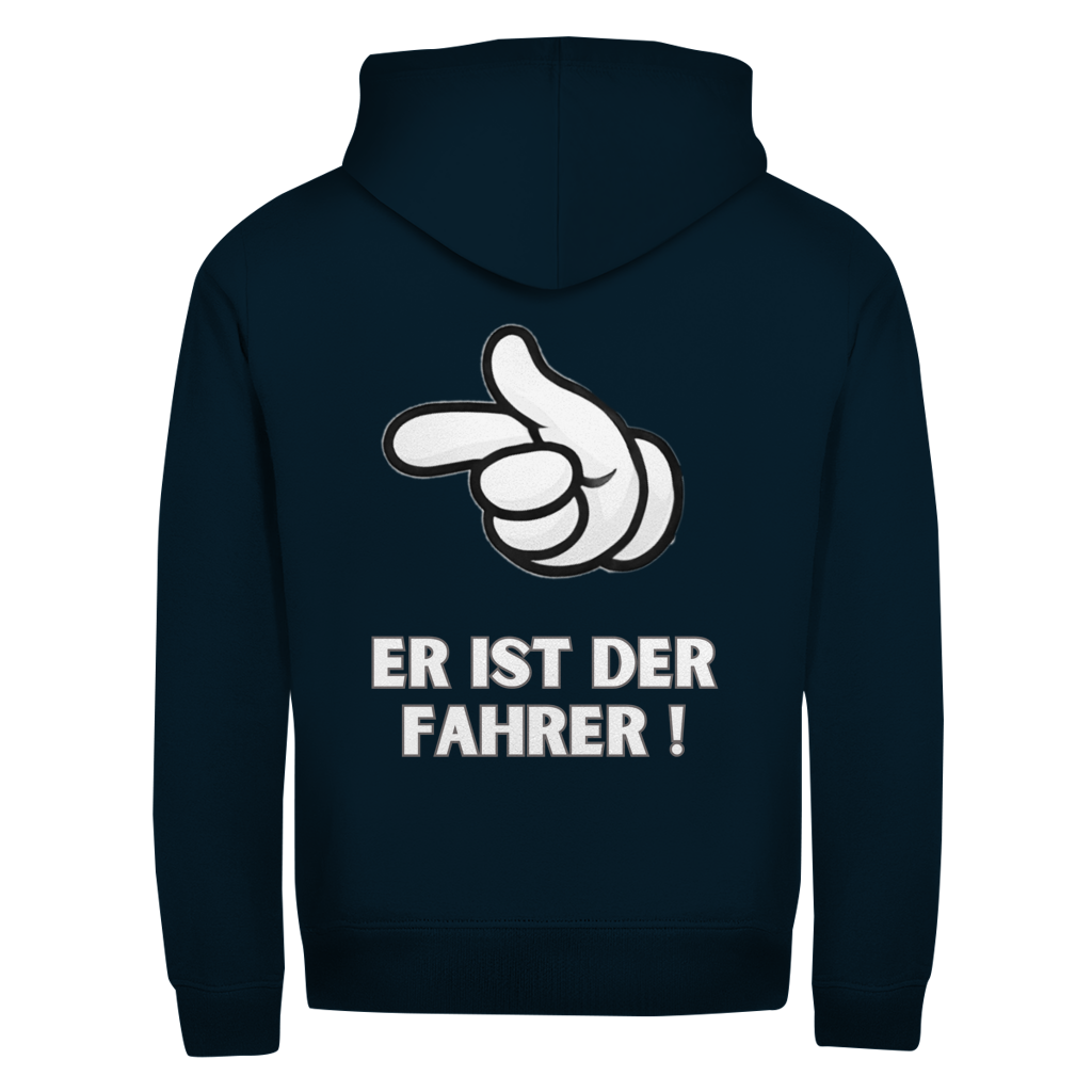 Er ist der Fahrer || Zipper Hoodie unisex