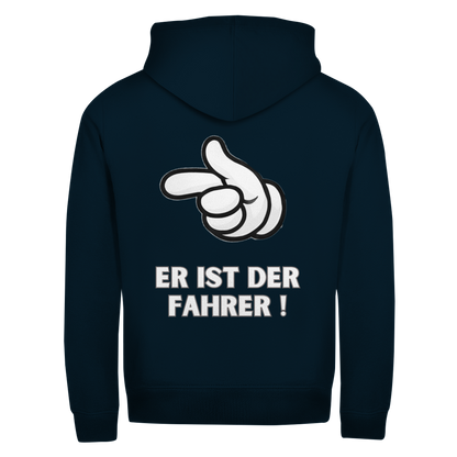 Er ist der Fahrer || Zipper Hoodie unisex