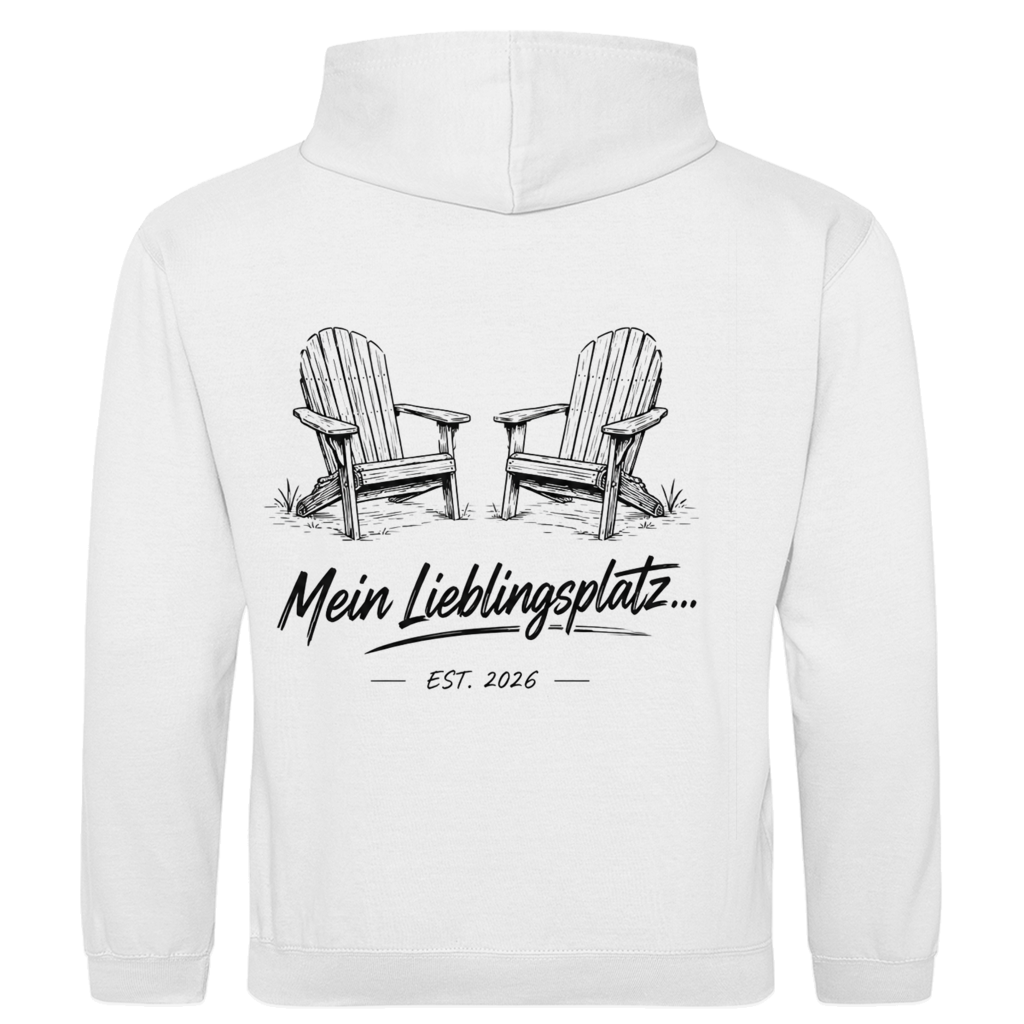 Mein Lieblingsplatz - Rückendruck || Premium Hoodie unisex