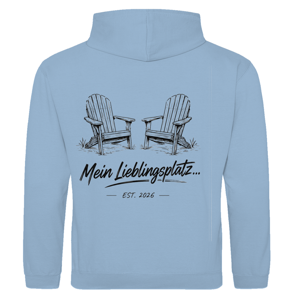 Mein Lieblingsplatz - Rückendruck || Premium Hoodie unisex