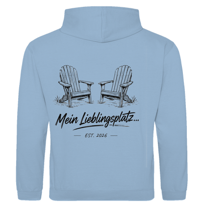 Mein Lieblingsplatz - Rückendruck || Premium Hoodie unisex