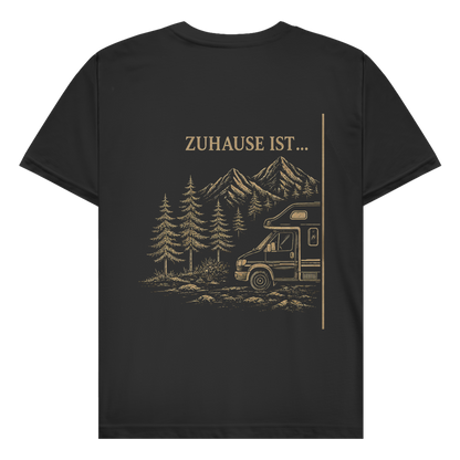 ZUHAUSE IST (A)- Rückendruck || Premium Shirt unisex
