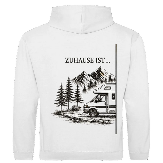 ZUHAUSE IST- Rückendruck (A)|| Premium Hoodie unisex