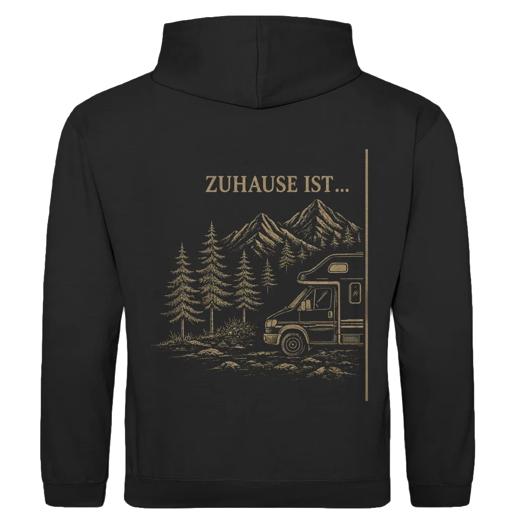 ZUHAUSE IST- Rückendruck (A)|| Premium Hoodie unisex
