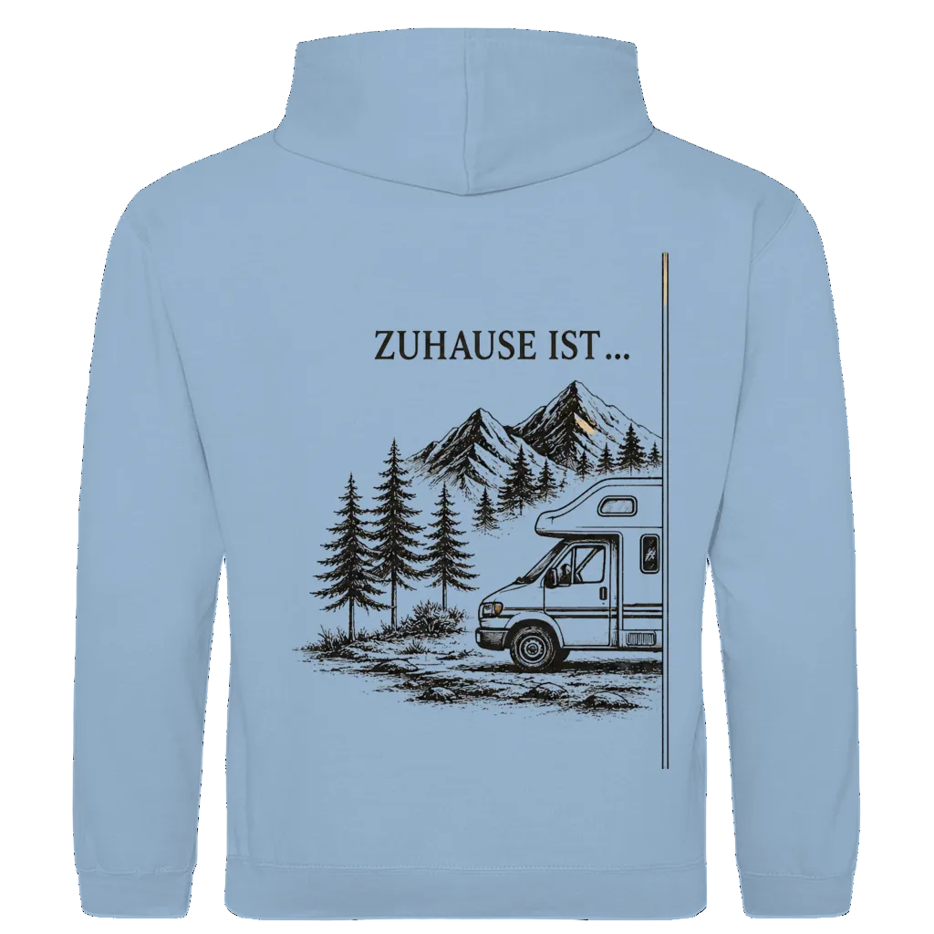 ZUHAUSE IST- Rückendruck (A)|| Premium Hoodie unisex