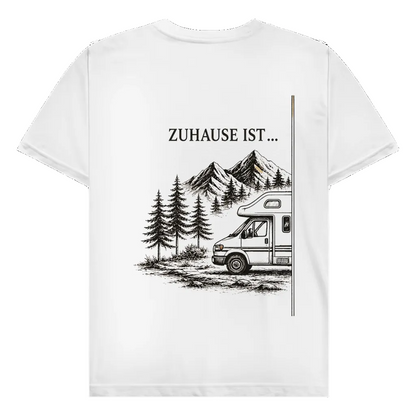 Zuhause ist (A) - Rückendruck | Premium Shirt unisex