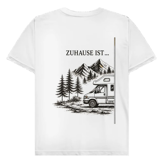 Zuhause ist (A) - Rückendruck | Premium Shirt unisex