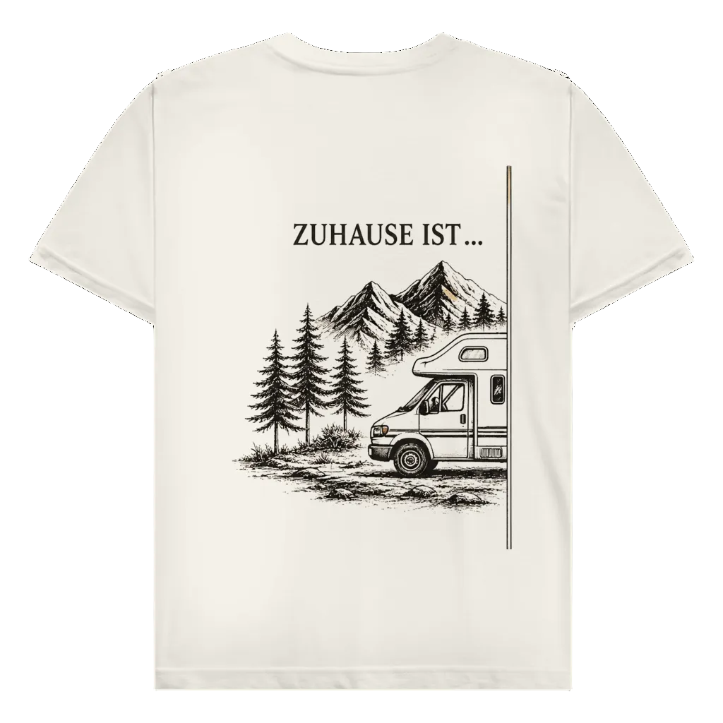 Zuhause ist (A) - Rückendruck | Premium Shirt unisex