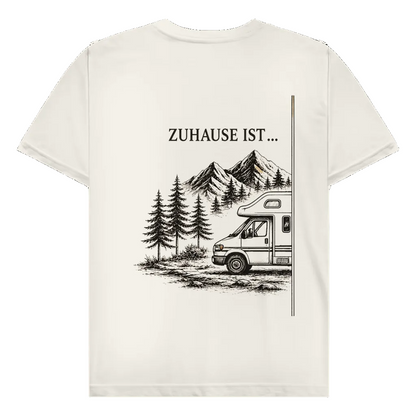 Zuhause ist (A) - Rückendruck | Premium Shirt unisex