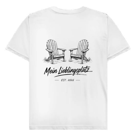 Mein Lieblingsplatz - Rückendruck | Premium Shirt unisex