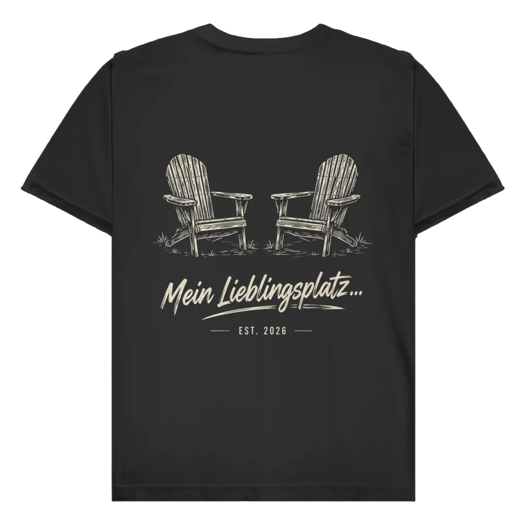 Mein Lieblingsplatz - Rückendruck | Premium Shirt unisex