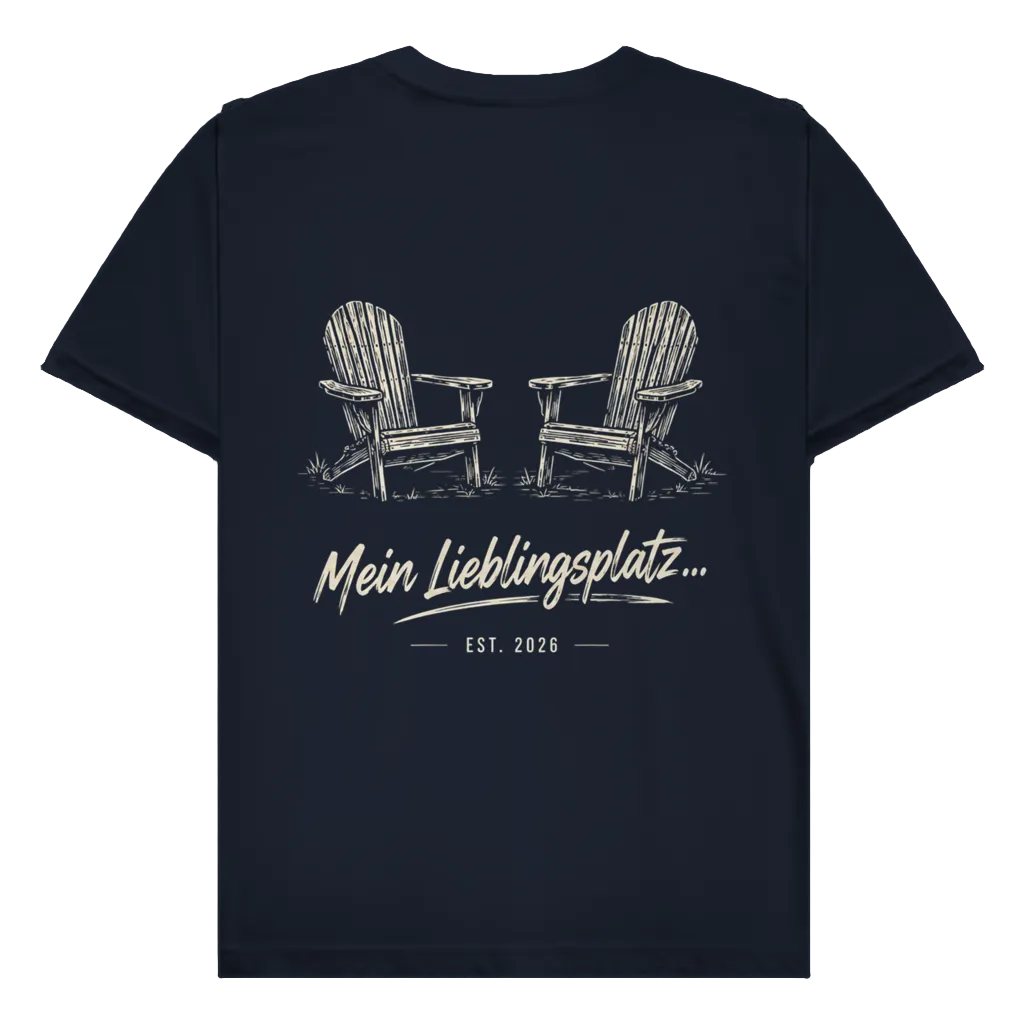 Mein Lieblingsplatz - Rückendruck | Premium Shirt unisex